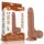 7.5'' Sliding Skin Dual Layer Dong Brown III - Élethű dildó 19,5 cm