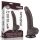7.5'' Sliding Skin Dual Layer Dong Black I - Élethű dildó 19,5 cm