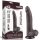 8.5'' Sliding Skin Dual Layer Dong Black I - Élethű dildó 22 cm