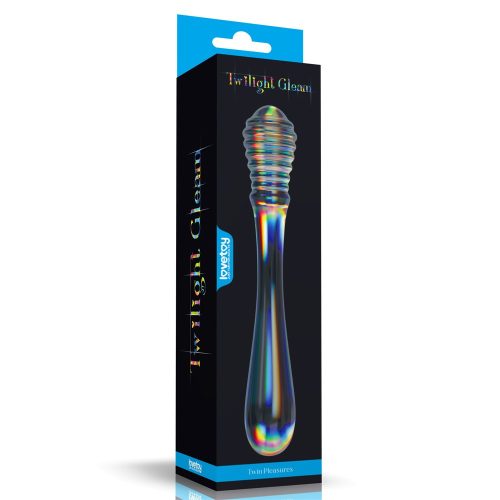 Twilight Gleam Glass Dildo- Twin Pleasures - Üveg dildó 20,5 cm