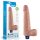 10" REAL SOFTEE Rechargeable Vibrating Dildo(Flesh) - Élethű vibrátor 25,3 cm