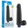 9" REAL SOFTEE Rechargeable Vibrating Dildo(Black) - Élethű vibrátor 22,6 cm