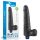 10" REAL SOFTEE Rechargeable Vibrating Dildo(Black) - Élethű vibrátor 25,3 cm