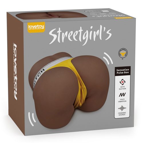 Streetgirl's Sensation Pulse (Brown) I - Extra élethű vagina és ánusz