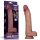 LOVE-TOY 10'' Sliding Skin Pro II Dual Layer Silicone Dong - Élethű dildó 25 cm