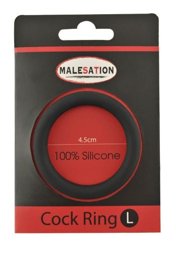 Malesation Silicone Cock Ring Black L - Péniszgyűrű