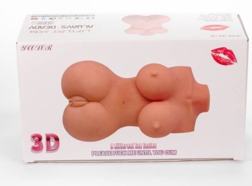 Double Hole 3D Masturbator IV - Élethű vagina és ánusz