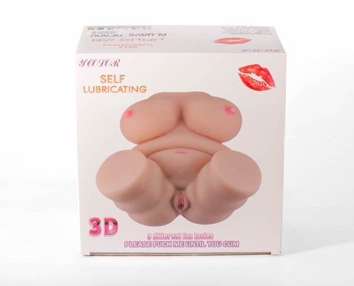 Double Hole 3D Masturbator V - Élethű mell, vagina és ánusz