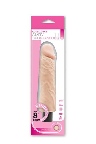 SIMPLY SPONTANEOUS 2 8" DUO - Élethű vibrátor 20 cm