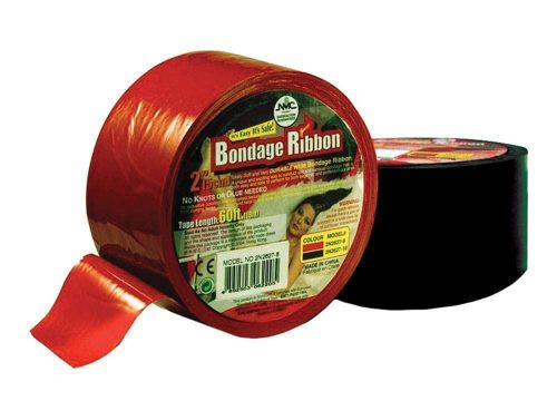 Bondage Ribbon 5cm/18mtr Black - Kötöző 18 méter