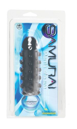 Samurai Penis Sleeve Black - Pénisz hosszabbító