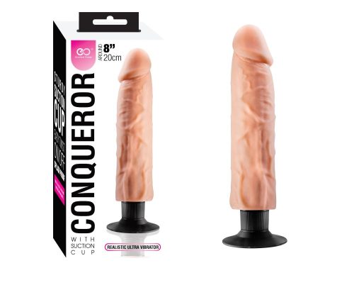 CONQUEROR 8" TPR MULTI-SPEED - Élethű vibrátor 20 cm