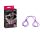 COTTON CUFFS PURPLE - Bilincs