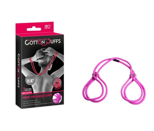 COTTON CUFFS PINK - Bilincs