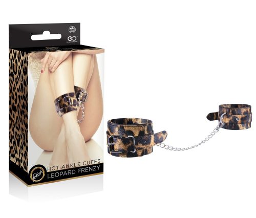 LEOPARD FRENZY ANKLE CUFFS - Bilincs