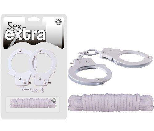 SEX EXTRA - METAL CUFFS & LOVE ROPE  - Bilincs