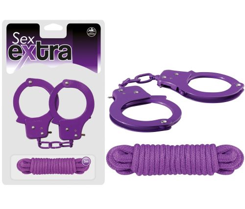 SEX EXTRA - METAL CUFFS & LOVE ROPE  - Bilincs
