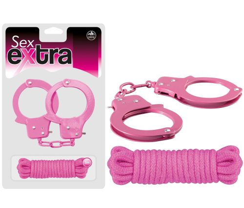 SEX EXTRA - METAL CUFFS & LOVE ROPE  - Bilincs