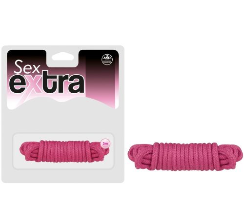 SEX EXTRA - LOVE ROPE BURGUNDY - Kötöző 3 méter