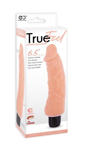 TRUE FEEL TPR VIBRATOR 6.5" I - Élethű vibrátor 16,5 cm