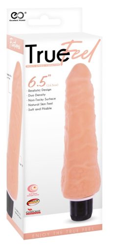 TRUE FEEL TPR VIBRATOR 6.5" II - Élethű vibrátor 16,5 cm