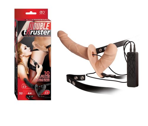 DOUBLE THRUSTER VIBE - felcsatolható vibrátor 17 cm