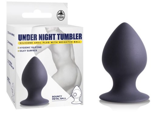 Under Night Tumbler Anal Plug with Weighted Ball I - Anál plug 7,6 cm