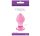Crystal Small Pink - üveg dildó 6,4 cm