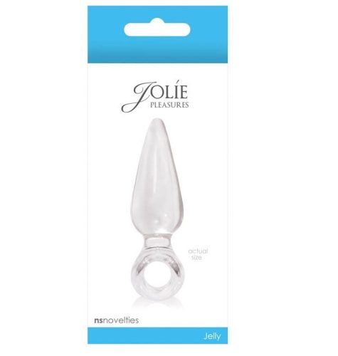 Jolie Pleasures Mini Clear - Anál plug 9 cm