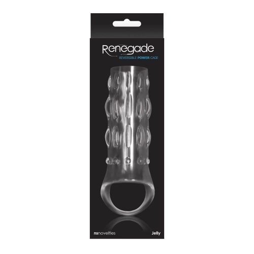 Renegade Reversible Power Cage Clear - Péniszfeltét