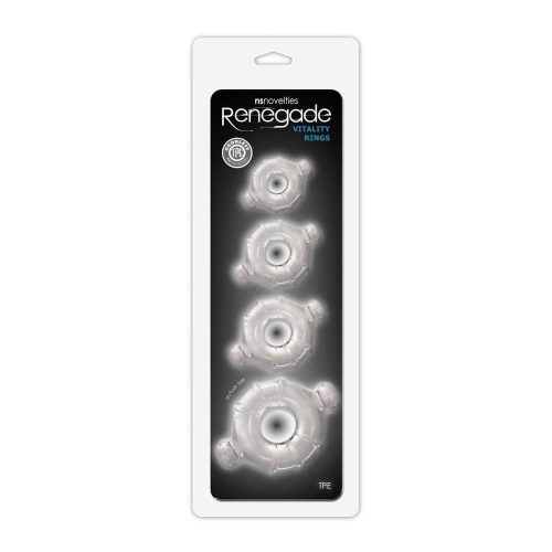Renegade Vitality Rings Clear - Péniszgyűrűk
