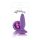 Glams Purple Gem - anál plug 10,5 cm