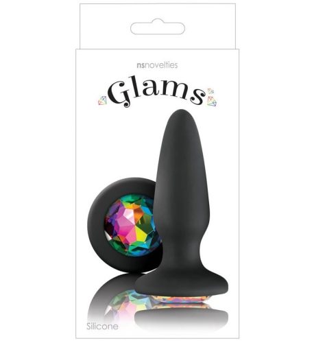 Glams Rainbow Gem - Anál plug 10,5 cm