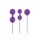 Luxe O' Kegel Balls Purple - Gésagolyók
