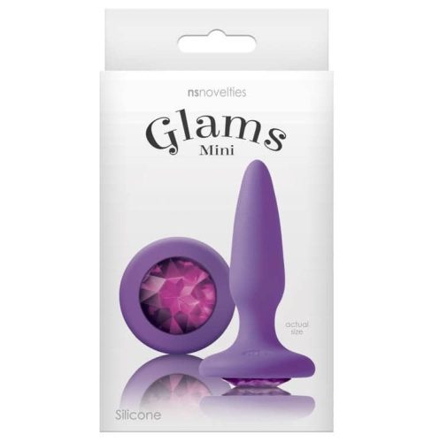 Glams Mini Purple Gem - Anál plug 8,5 cm