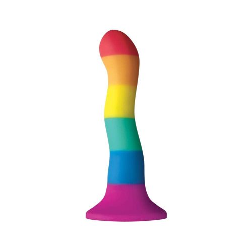 Colours Pride Edition 6 inch Wave Dildo Rainbow - élethű dildó 19 cm