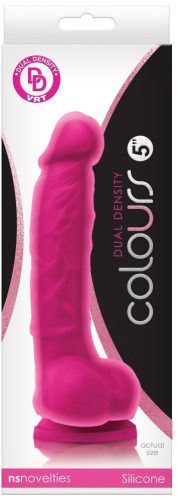 Colours Dual Density 5 inch Dildo - Élethű szilikon dildó 18,3 cm