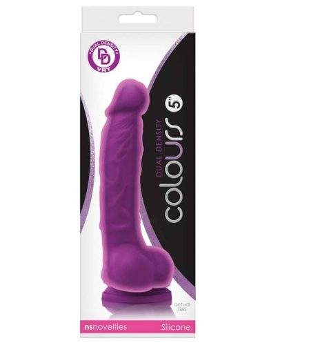 Colours Dual Density 5 inch Dildo - Élethű szilikon dildó 18,3 cm