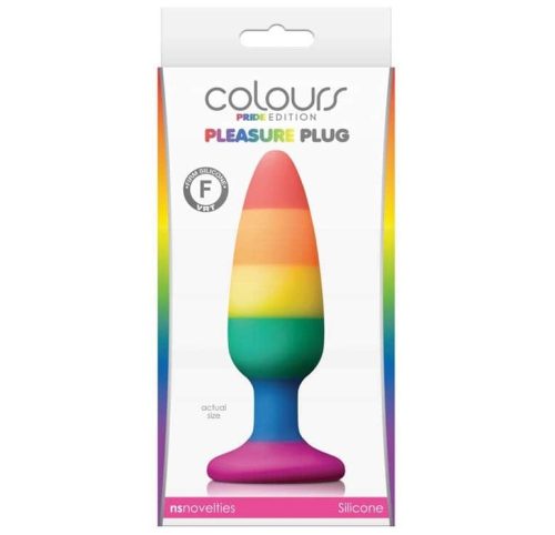 Colours - Pride Edition - Pleasure Plug - Medium -Rainbow - Anál plug 13 cm