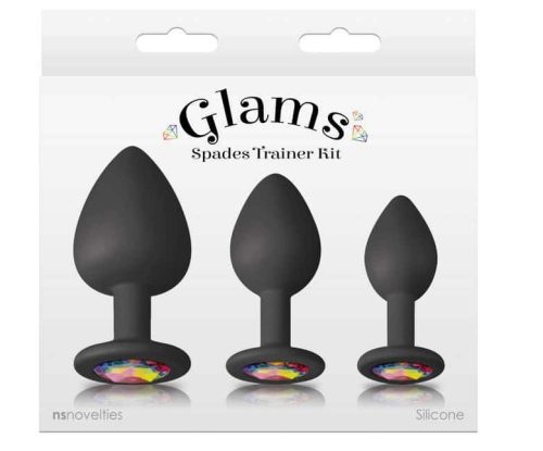 Glams - Spades Trainer Kit - Black - Anál dildód szett 3 db
