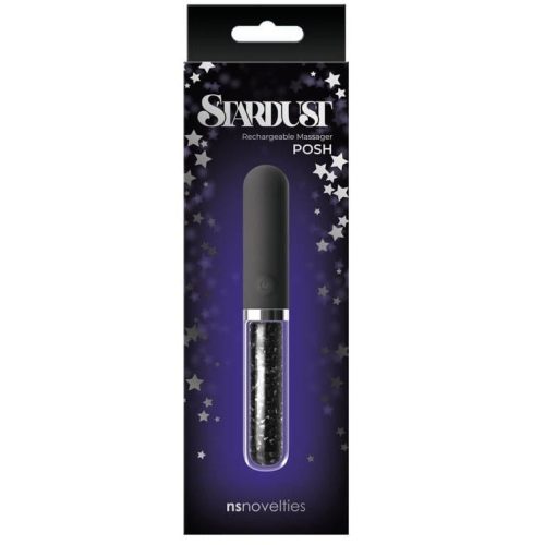 Stardust - Posh - Black - Rúdvibrátor 12,8 cm