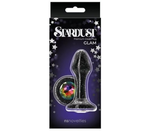 Stardust - Glam - Black - Anál plug 9,5 cm
