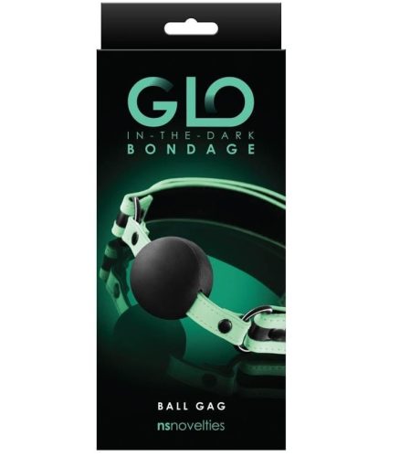 GLO Bondage - Ball Gag - Green - SZájpecek