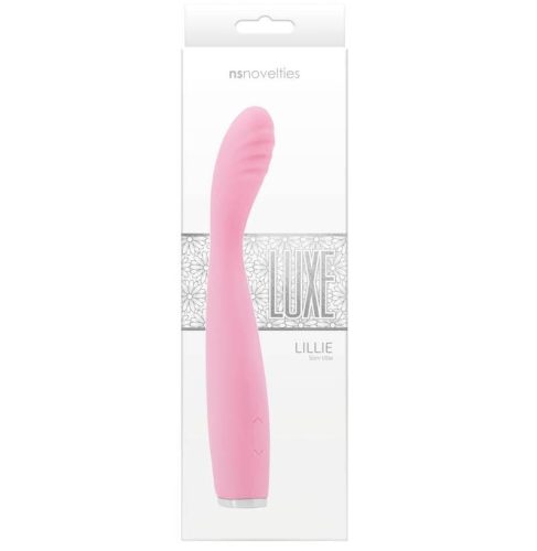 Luxe - Lillie - Pink - G-pont vibrátor 17,8 cm