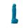 Colours - Pleasures - Vibrating - 5" Dildo - Blue - Élethű vibrátor 16,7 cm