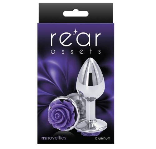 Rear Assets - Rose - Small - Purple - Anál plug 7,6 cm