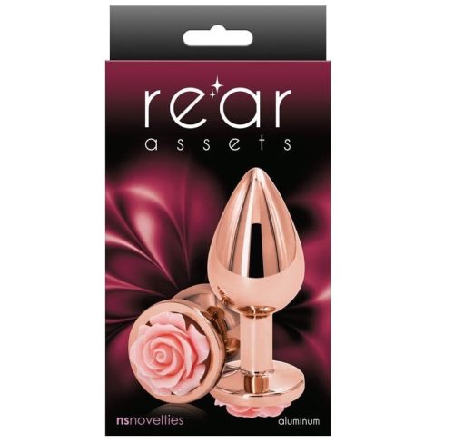 Rear Assets - Rose - Medium - Pink - Anál plug 8,8 cm