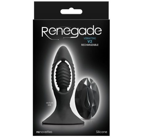 Renegade - V2 - Black - Anál plug 11,2 cm