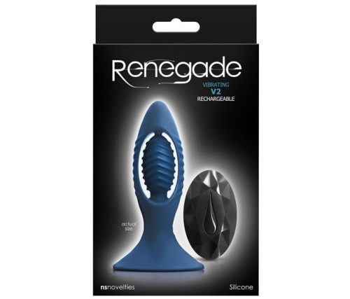 Renegade - V2 - Blue - Anál plug 11,2 cm