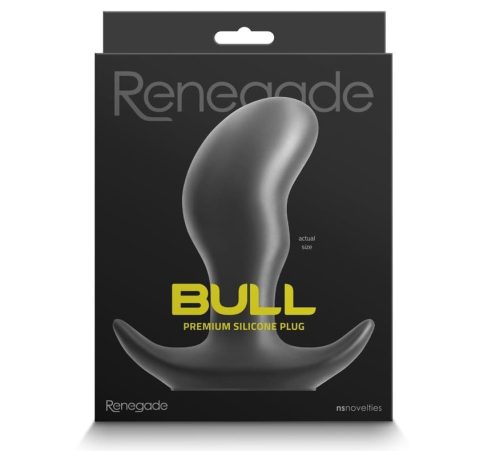 Renegade - Bull - Medium - Black - Anál plug 12,6 cm